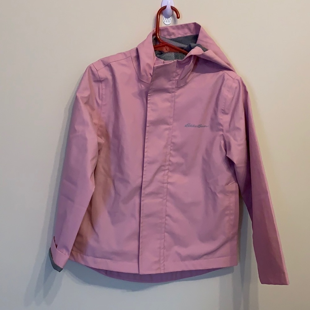 Eddie Bauer Girls Hooded Rain Coat Pink Size 6​​​​​​​​